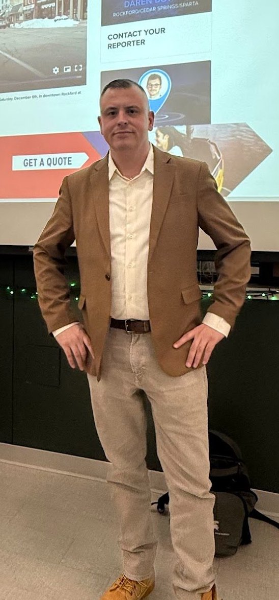 Andrew Gillfillan guest lecturing at Michigan State University