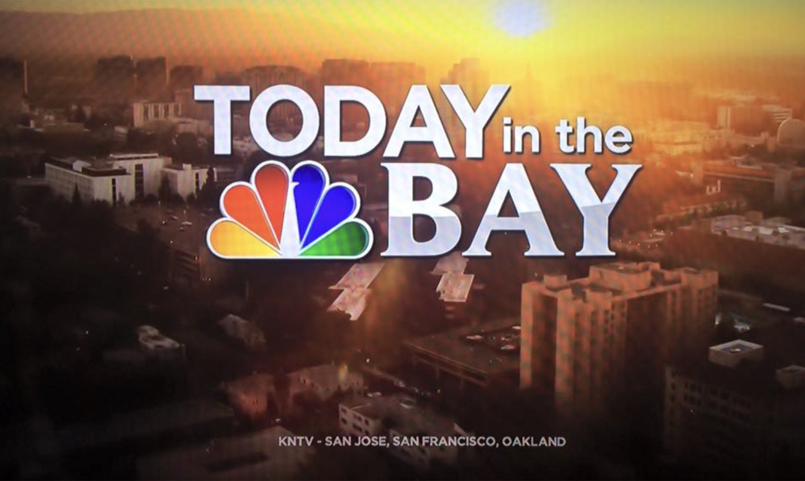 Today in the Bay program logo over a Bay Area sunrise