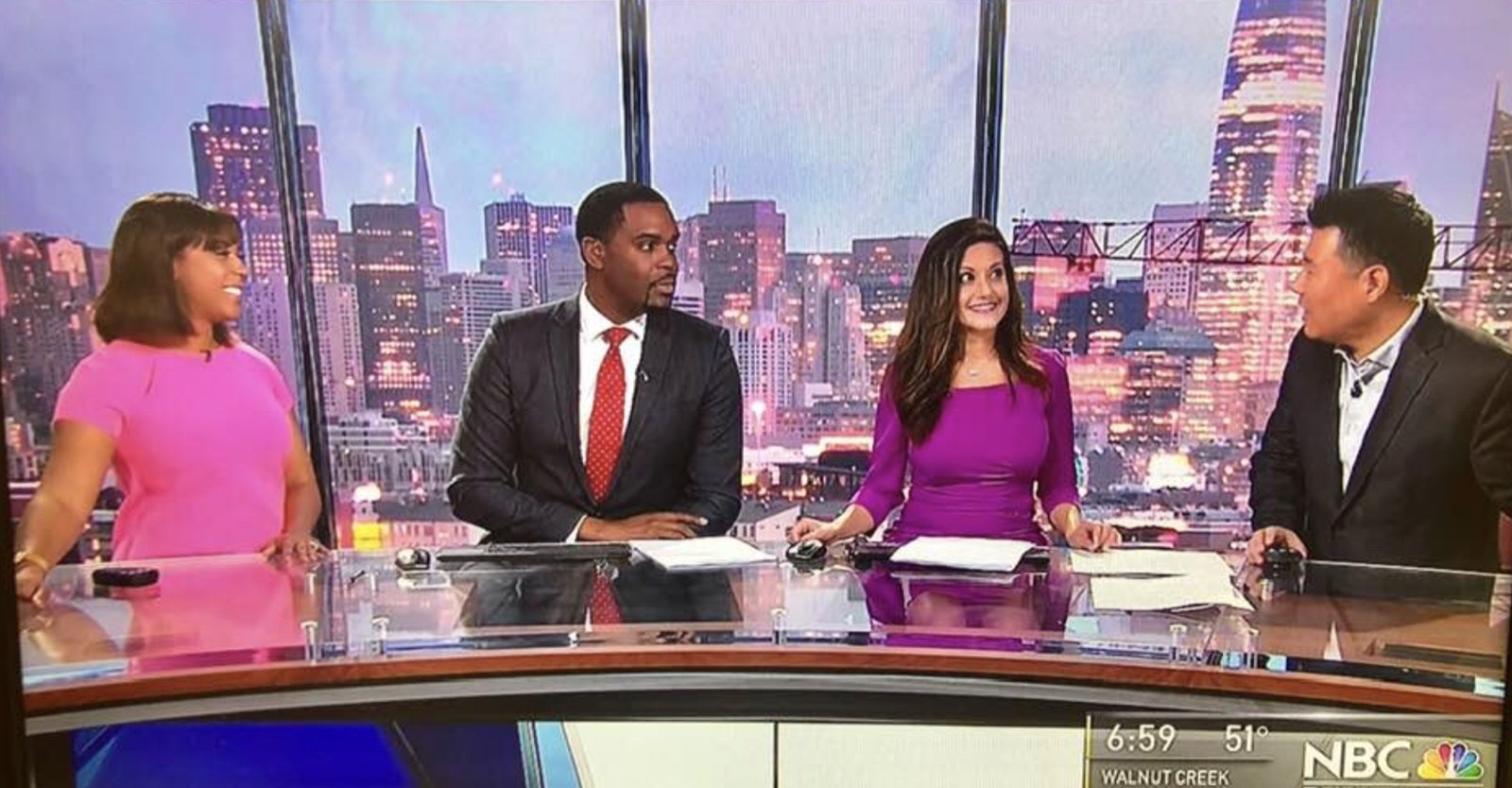 The full Today in the Bay anchor team at NBC Bay Area