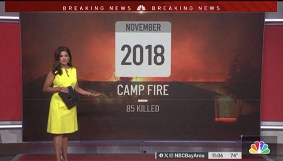 NBC Bay Area graphic reviewing the deadly 2018 Camp Fire