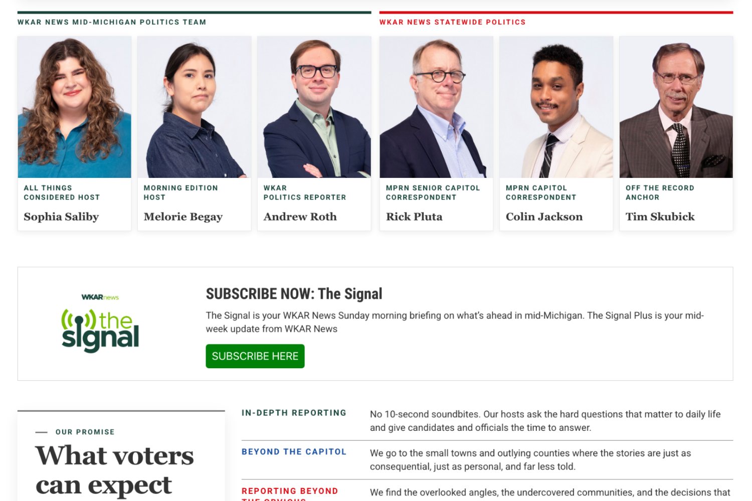 The WKAR politics team