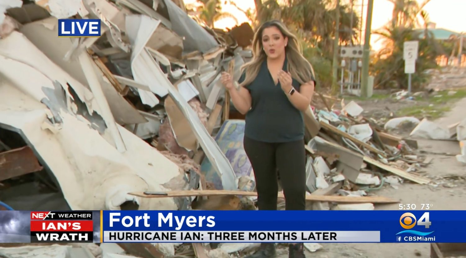 Fort Myers three months after Hurricane Ian