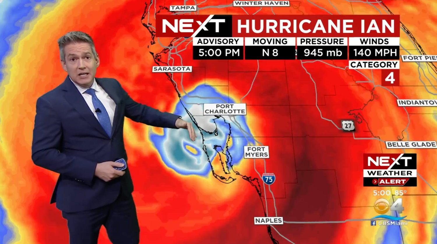 Tracking Hurricane Ian as a Category 4