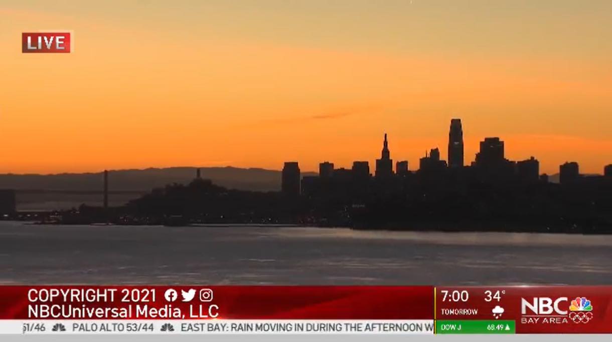 Orange skies over San Francisco, September 2020