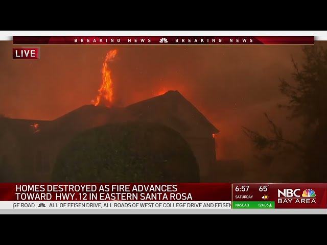 Shady Fire coverage in Santa Rosa, California